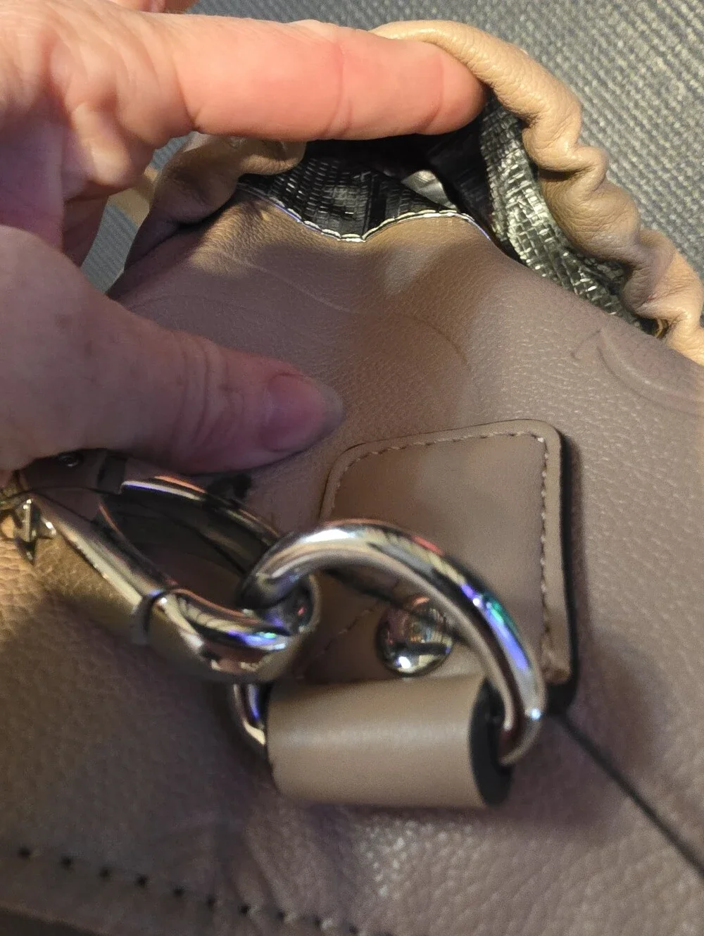 GUESS debossed logo diaper bag tote